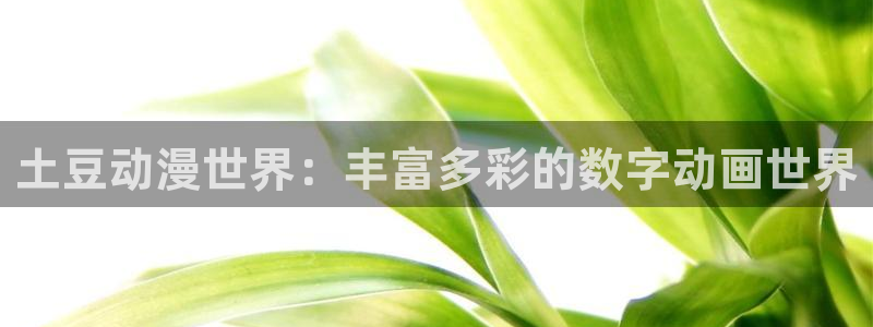 同人动漫天堂：土豆动漫世界：丰富多彩的数字动画世界